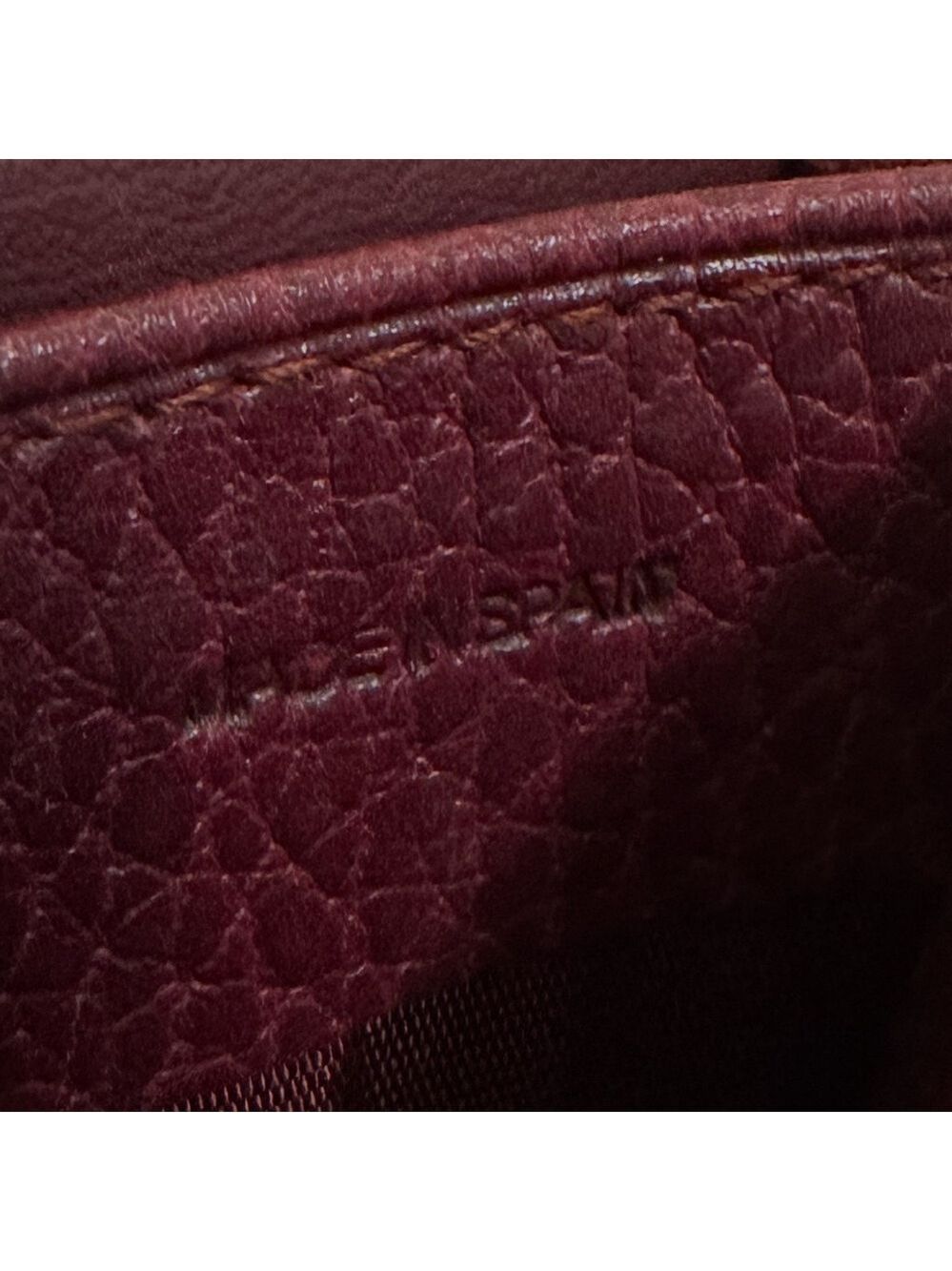 AUTHENTIC CARTIER MUST DE CARTIER BORDEAUX RED LEATHER COIN PURSE - EXCELLENT! - Picture 9 of 11